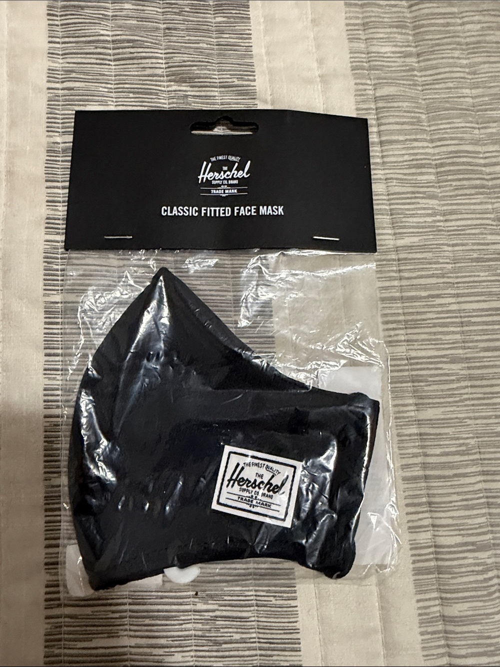 Herschel Supply Company Black Classic Fitted Face Mask